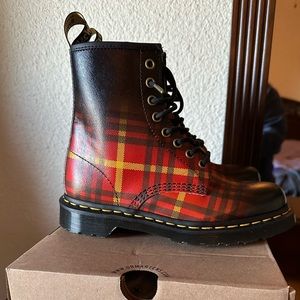 Dr. Marten Tartan 1460 boots UK size 5, US women’s size 7